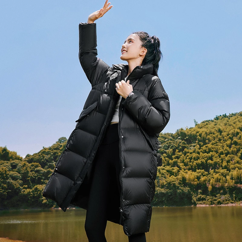 波司登新款时尚保暖面包服舒适厚款中长款羽绒服外套B30145918E