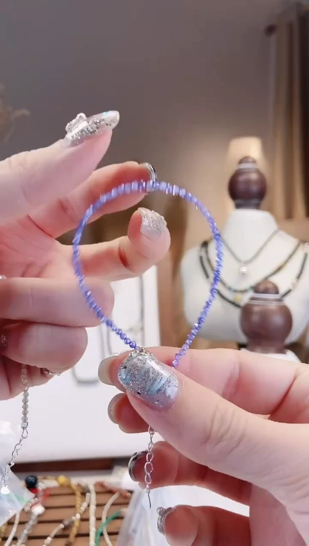 无925银紫锆手链