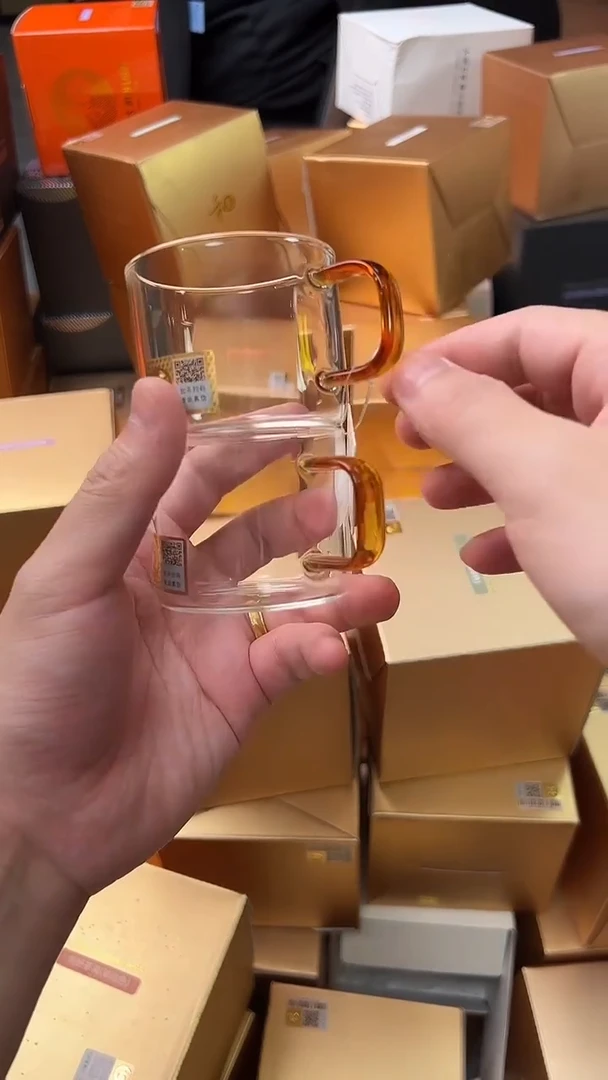 @@禾器晶彩清禾杯琥珀色2只