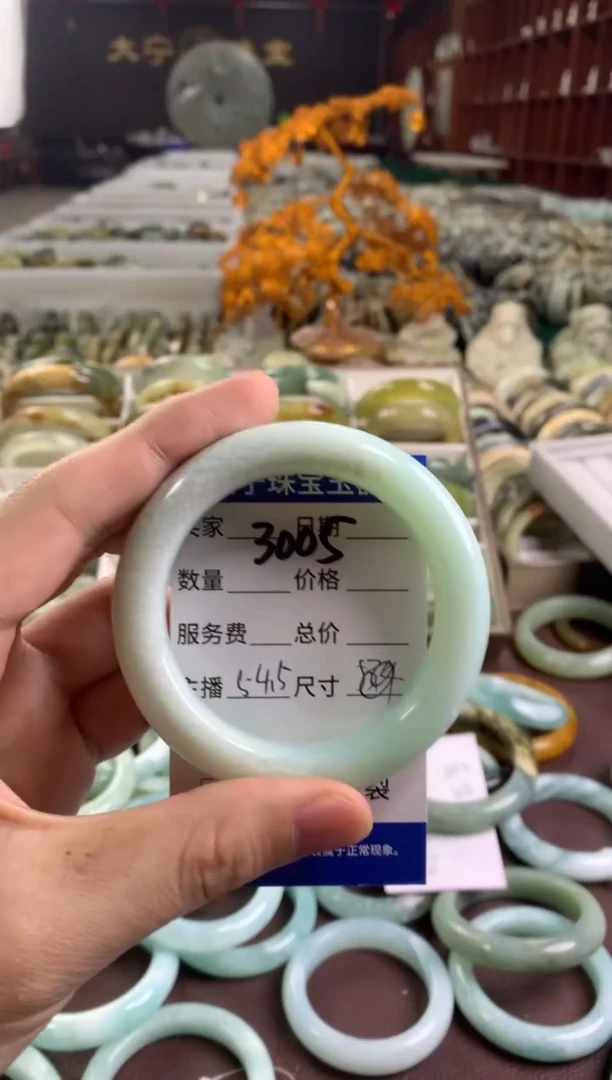 蛇纹石玉未镶嵌手镯3005