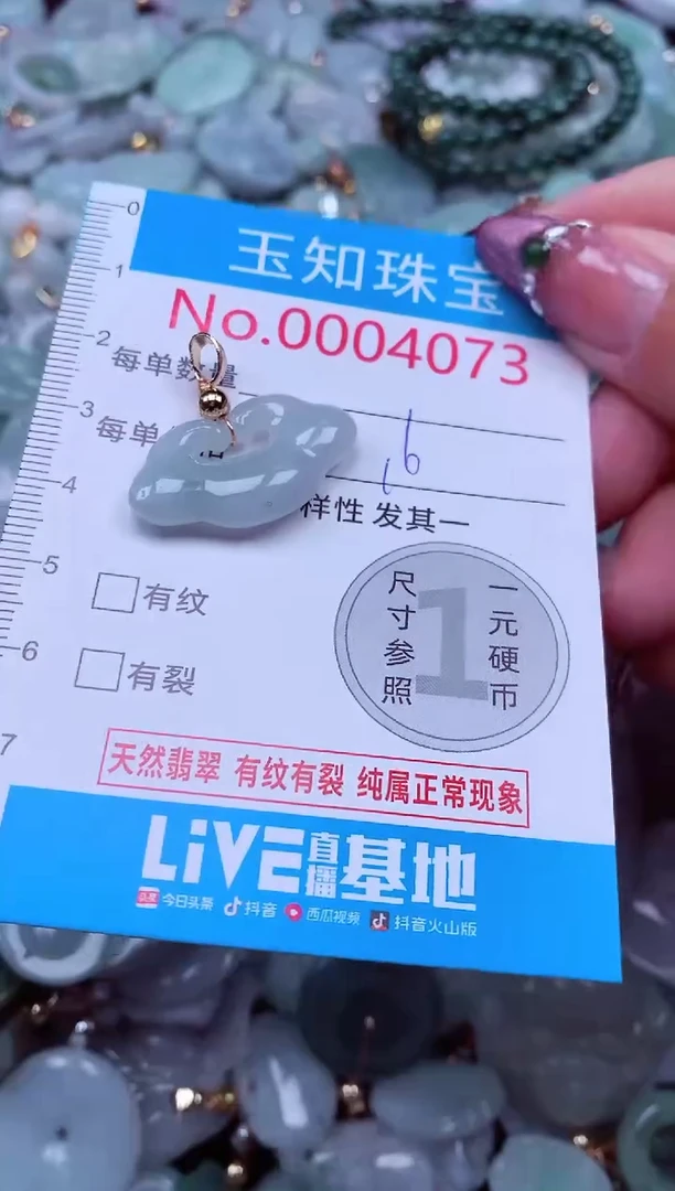 吊坠(不含链)未镶嵌翡翠4073