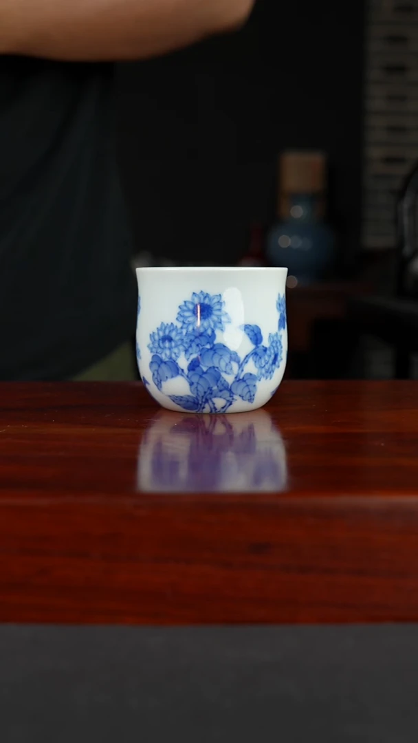 祖传窑真柴窑非遗传承400年向日葵单杯