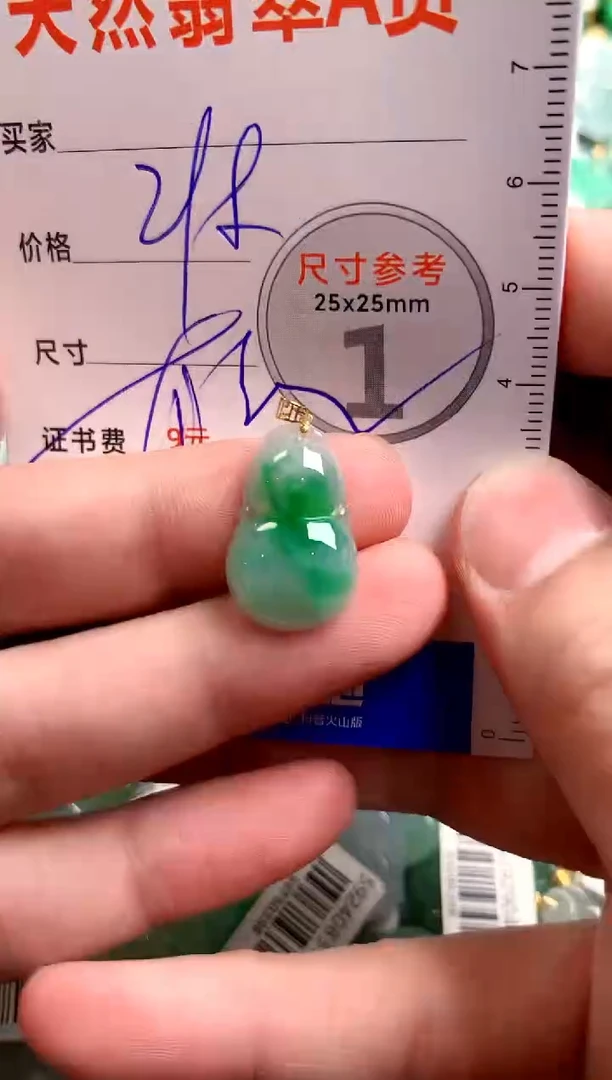 【闪购商品】翡翠颈饰18K金镶嵌0899985145