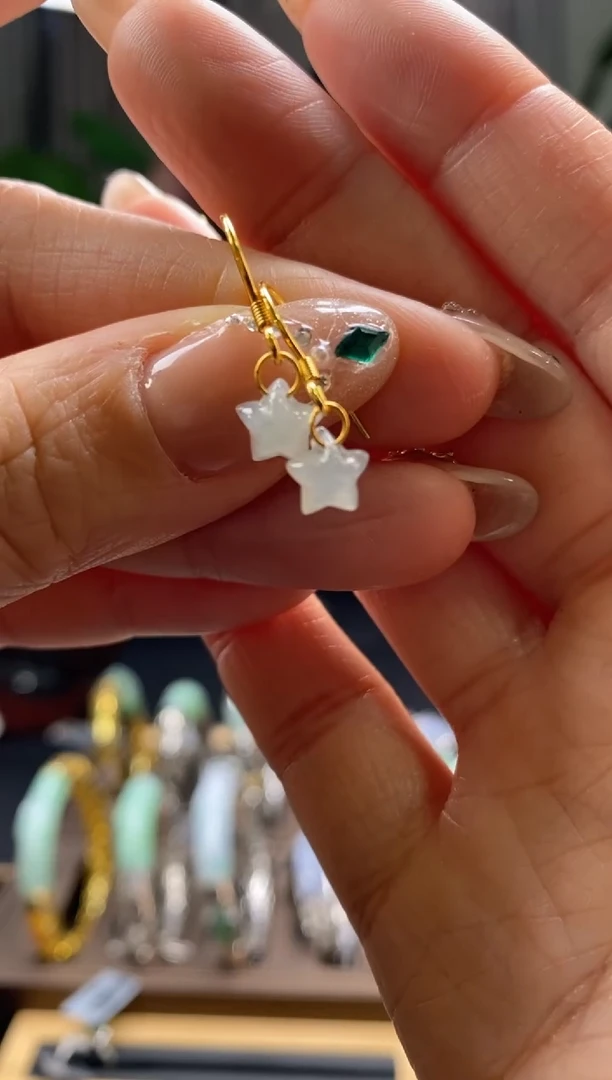 颈饰银S925镶嵌翡翠净货441