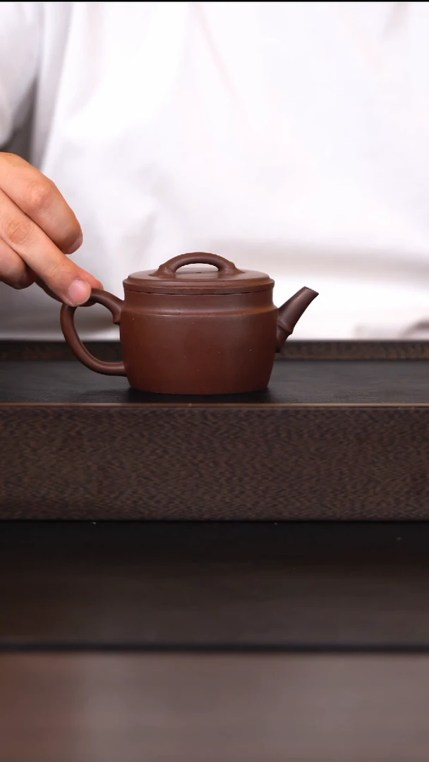 茶壶紫砂竹节汉瓦