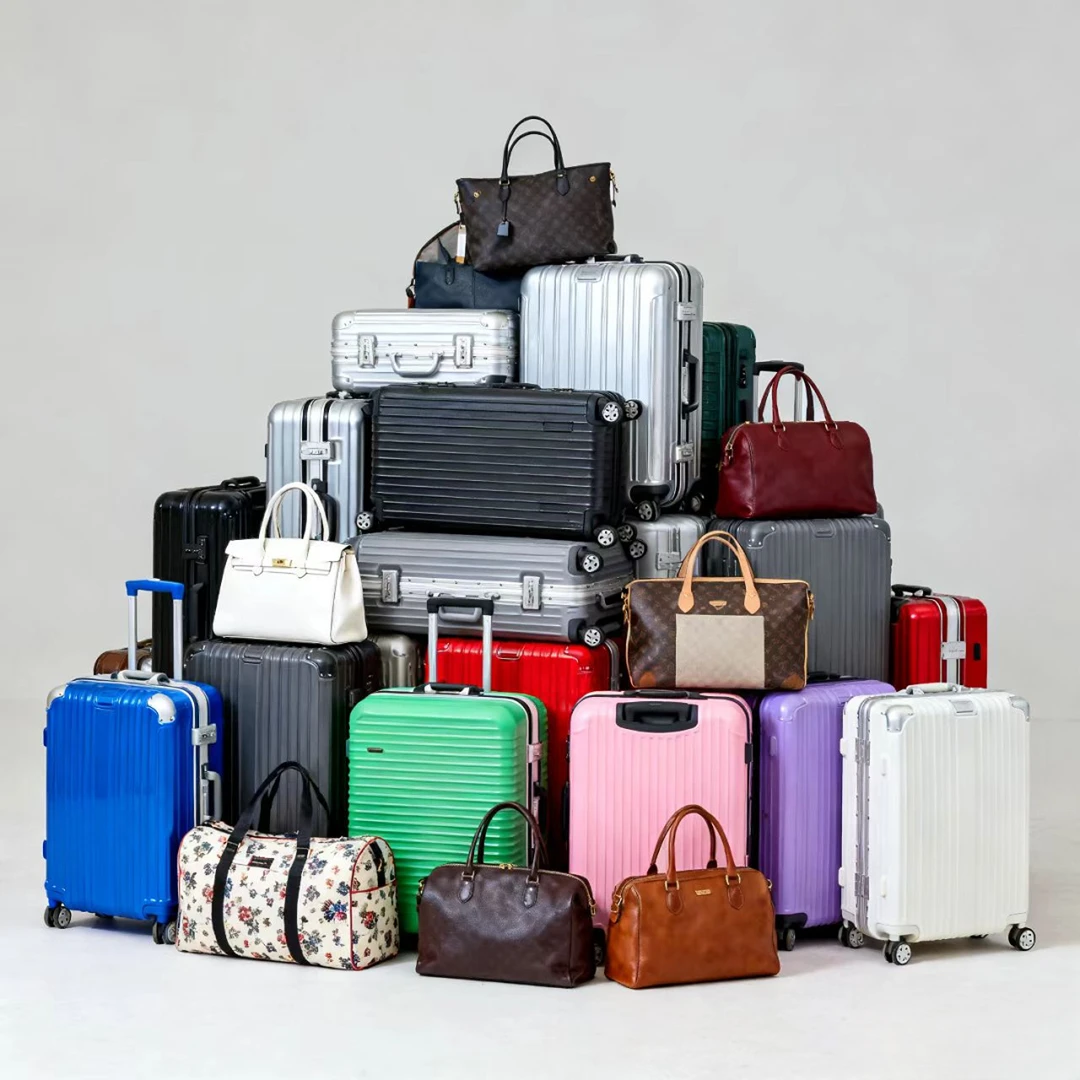 c001-C100女士高端铝框/拉链PC旅行箱行李箱登机箱