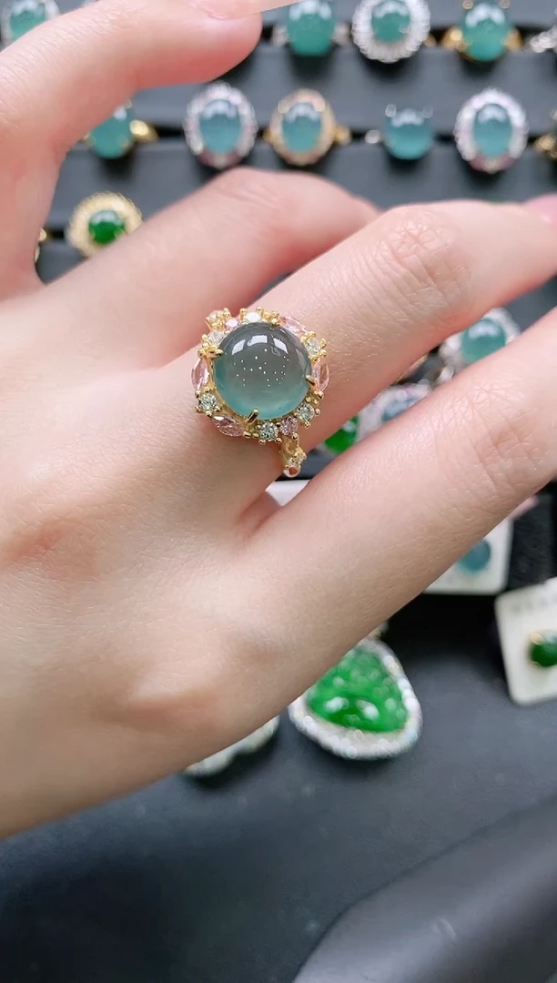 【闪购商品】翡翠戒指银S925镶嵌11111111