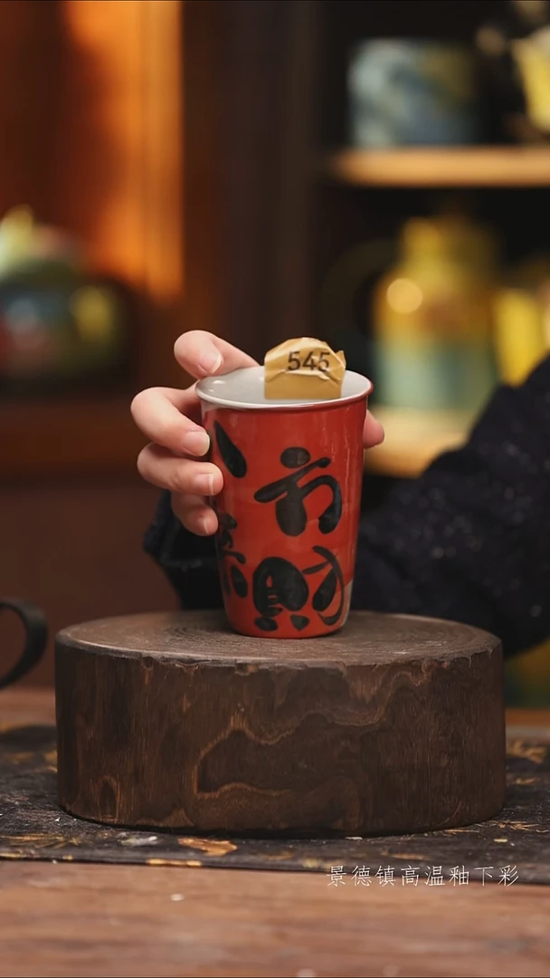 陶瓷景德镇高温釉下手绘陶瓷@L545@