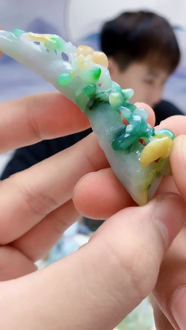 未镶嵌定制翡翠4868bb-毛货挂件26