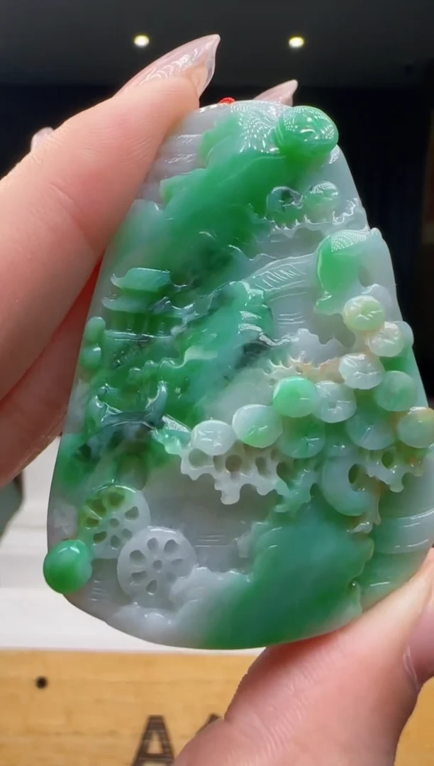 【闪购商品】翡翠吊坠(不含链)未镶嵌MM@@960Q1J13002