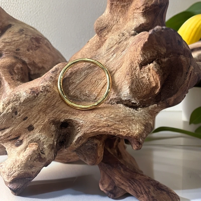 B-3084  时尚精工素圈小细条戒指 +专柜礼盒