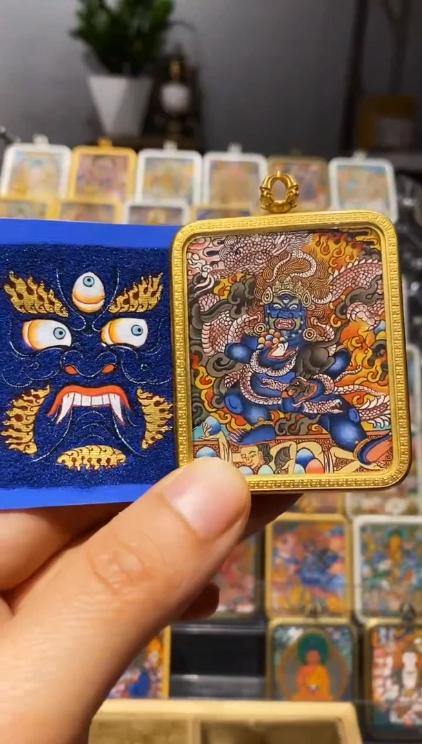 【闪购商品】吊坠热贡唐卡手绘作品