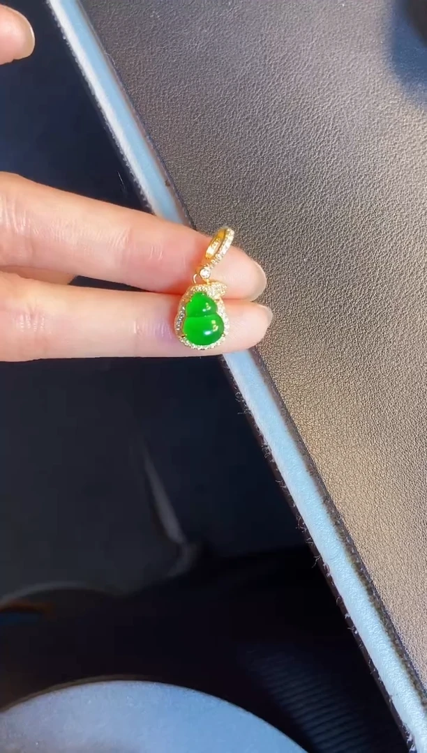 吊坠(不含链)银S925镶嵌翡翠1
