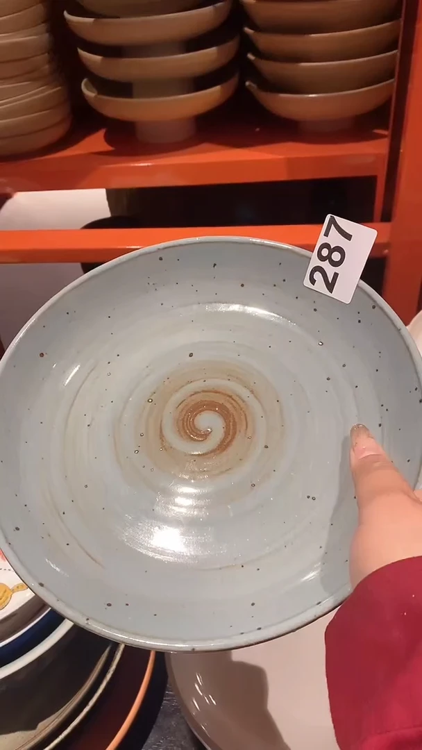 【闪购商品】碗287蓝马点盘