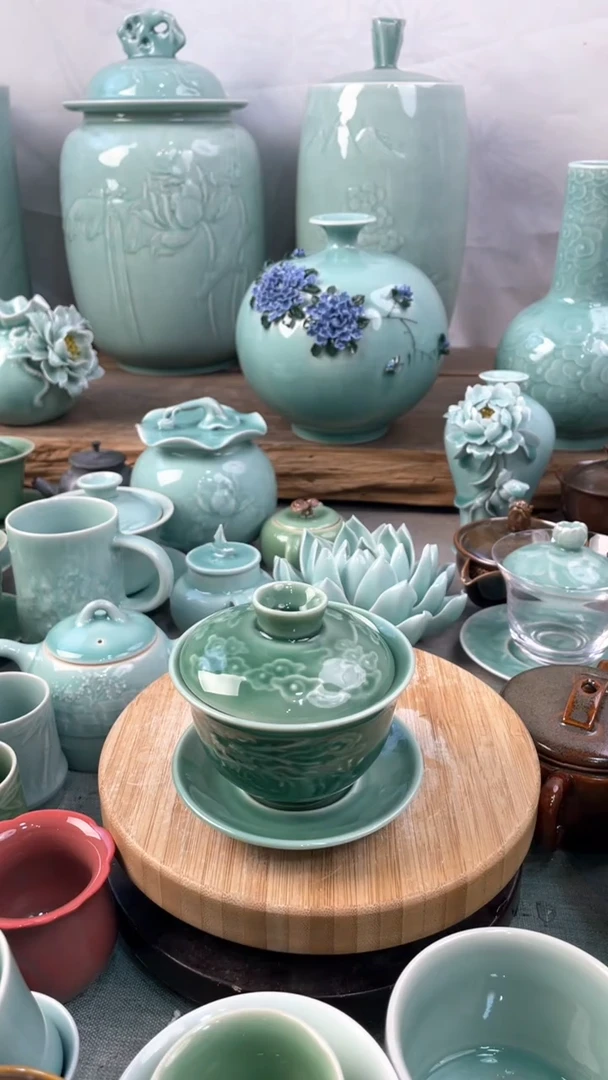 【闪购商品】特价 微瑕 慧仙青瓷