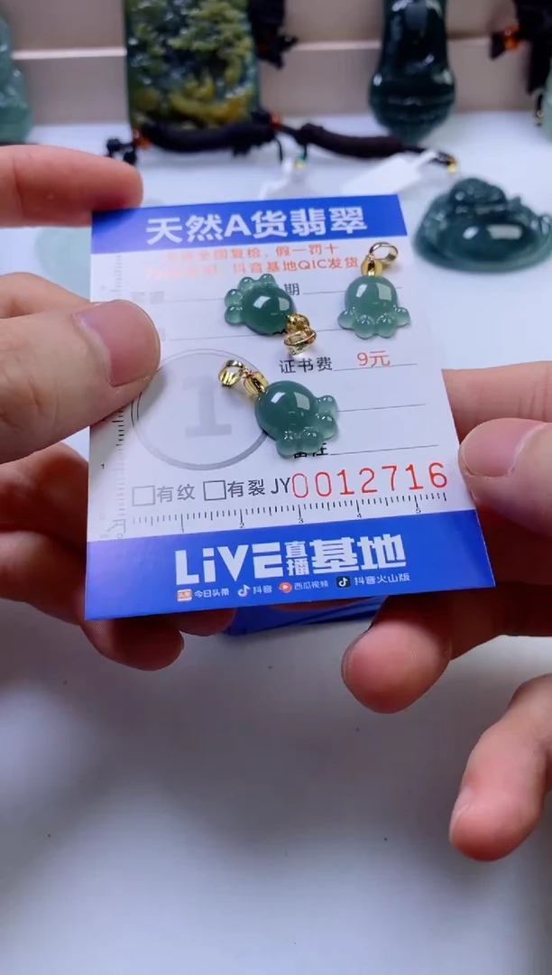 翡翠挂件未镶嵌多样性发一件