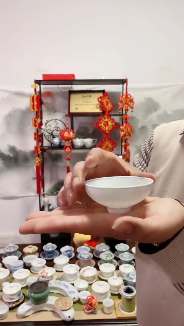 【闪购商品】【瓷心匠物】直播间福利专款蓝纹杯6个