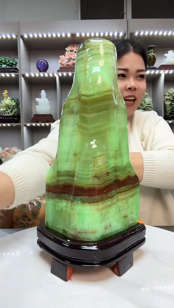 石材天然石材家居摆件办公室客厅玄关高档摆件