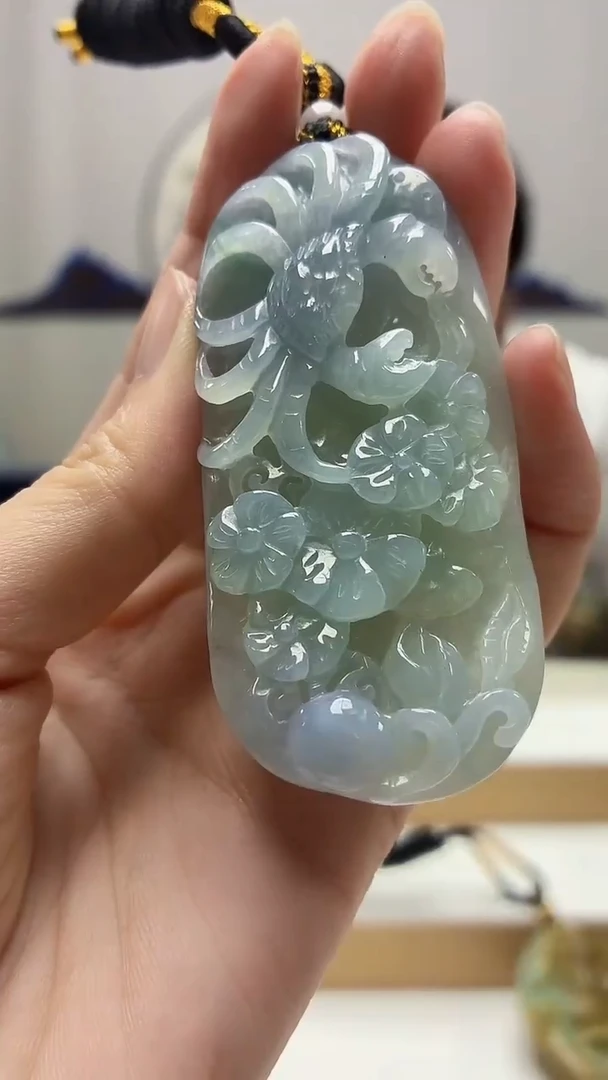 未镶嵌定制翡翠5060zm-毛货挂件45