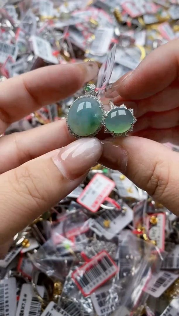 【闪购商品】翡翠戒指银S925镶嵌77777---1