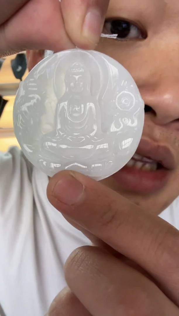 【闪购商品】翡翠颈饰未镶嵌天然翡翠A货孤品一件