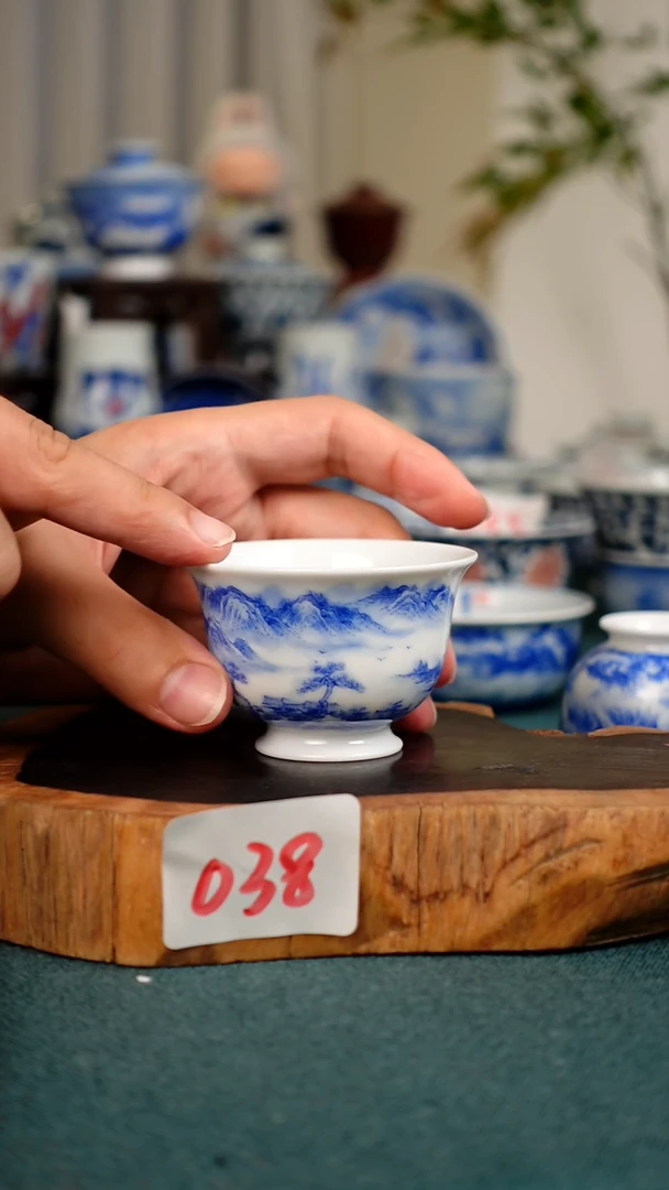 茶杯038全手工手绘茶器