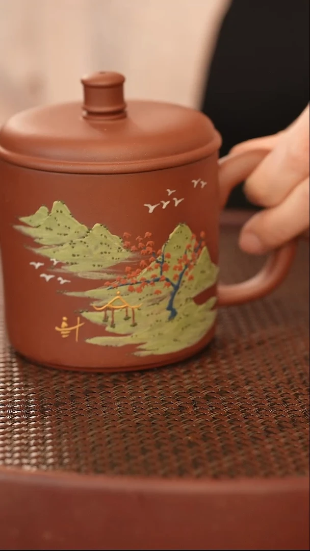 茶壶紫砂原矿手工紫砂盖杯