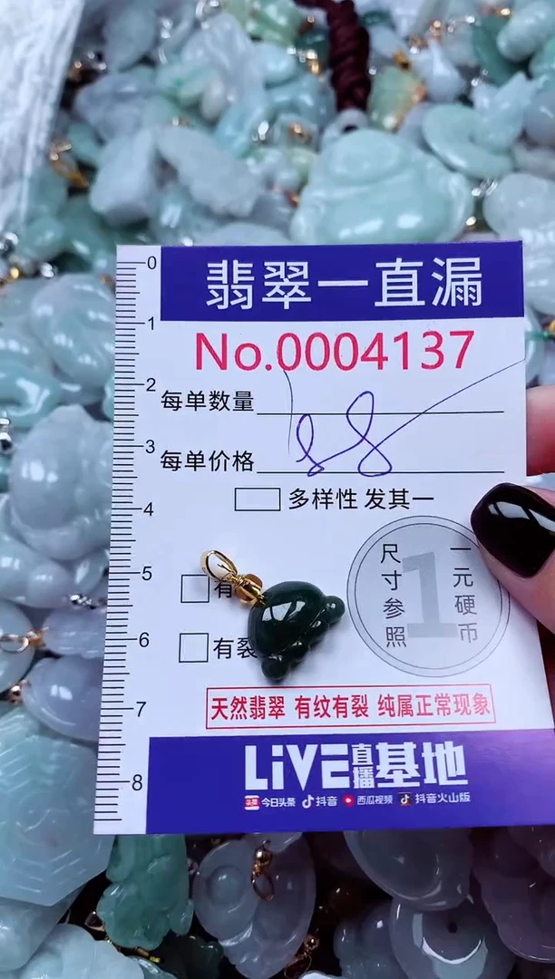 吊坠(不含链)未镶嵌翡翠4137