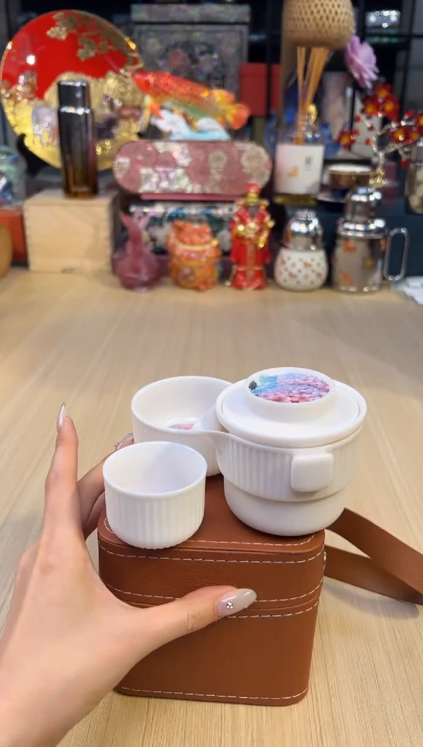 299宫礼绣球花旅行套（皮包羊脂玉款）