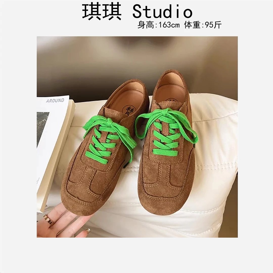 春季新款多巴胺甜美洋气系带舒适潮流气质时尚减龄百搭休闲鞋-D