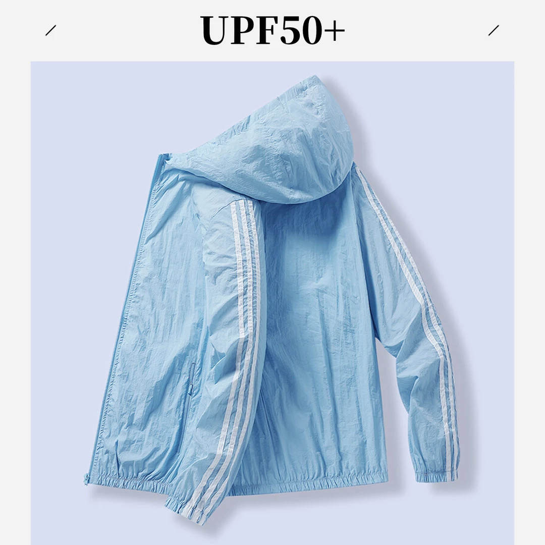 夏季防晒衣UPF50+防紫外线男女户外凉感薄款冰丝运动连帽外套219
