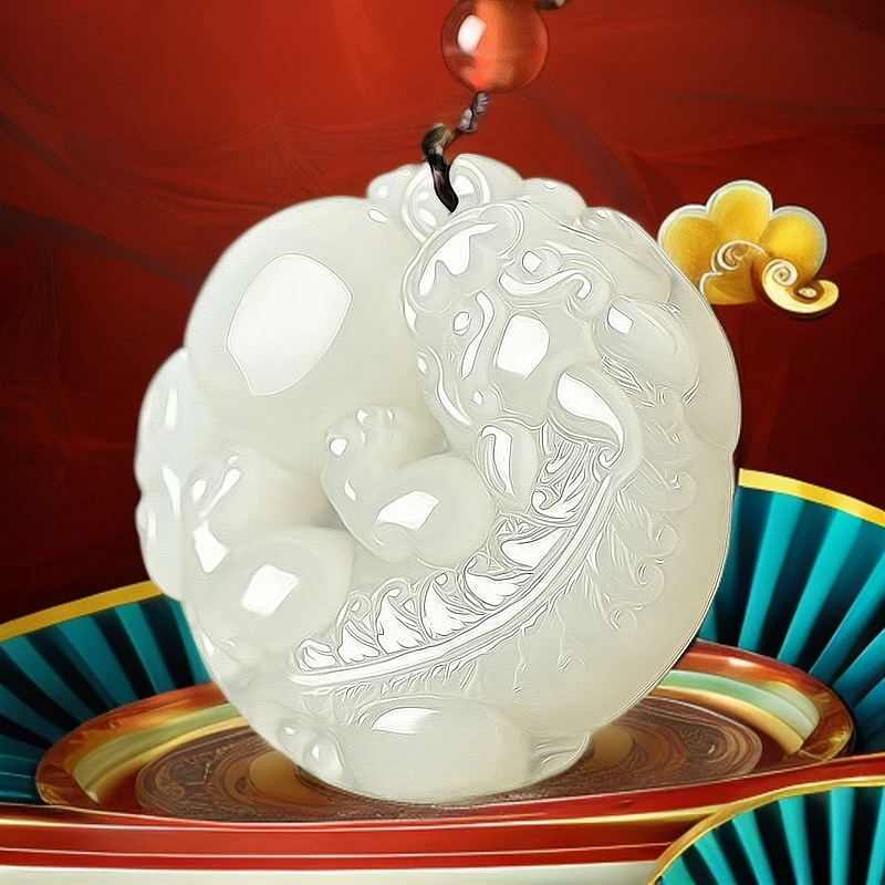 天然玉石/高奢/天然料子晴水貔貅吊坠/补贴价