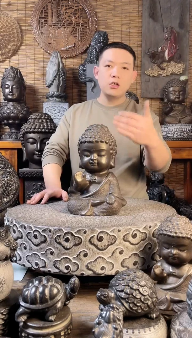 【闪购商品】30宝宝佛天然青石雕刻