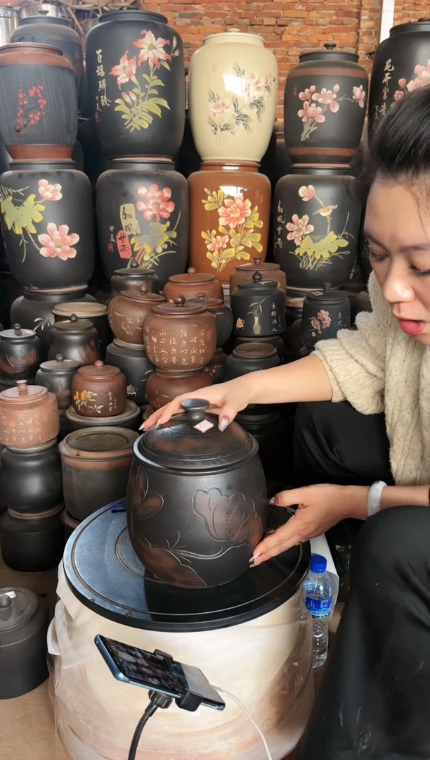 【闪购商品】壶完品 茶叶罐 大龙蛋 荷花 8