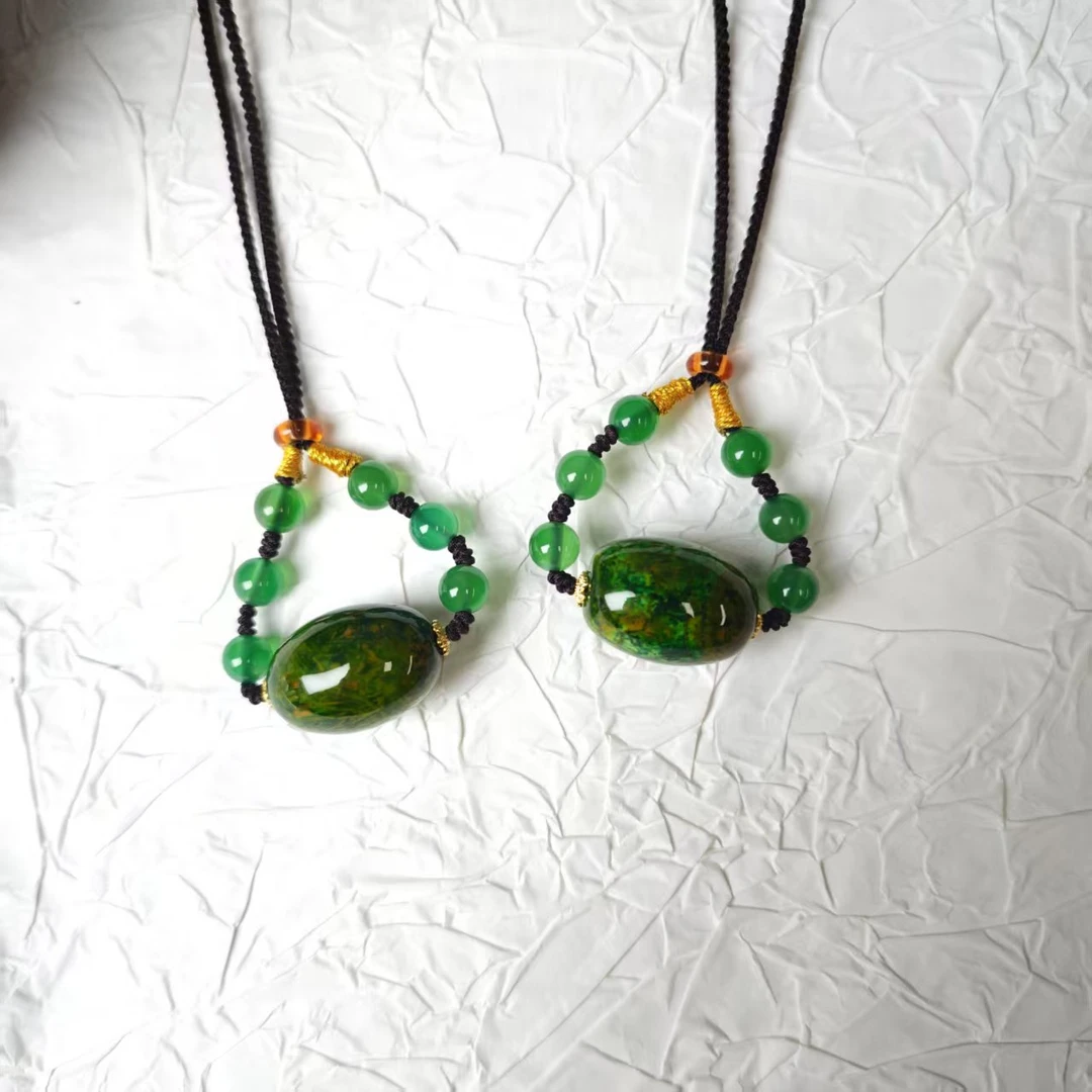 高定珠宝轻奢款慈姑石桶珠吊坠-Y2327