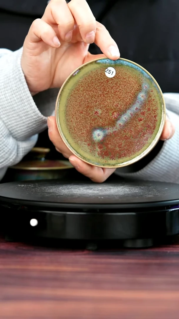 杯子瓷251#李盼龙一级品原矿钧瓷杯垫