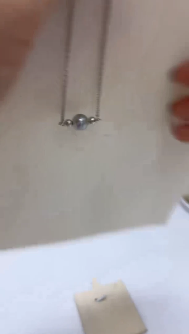 银S925镶嵌手链海水珍珠手链