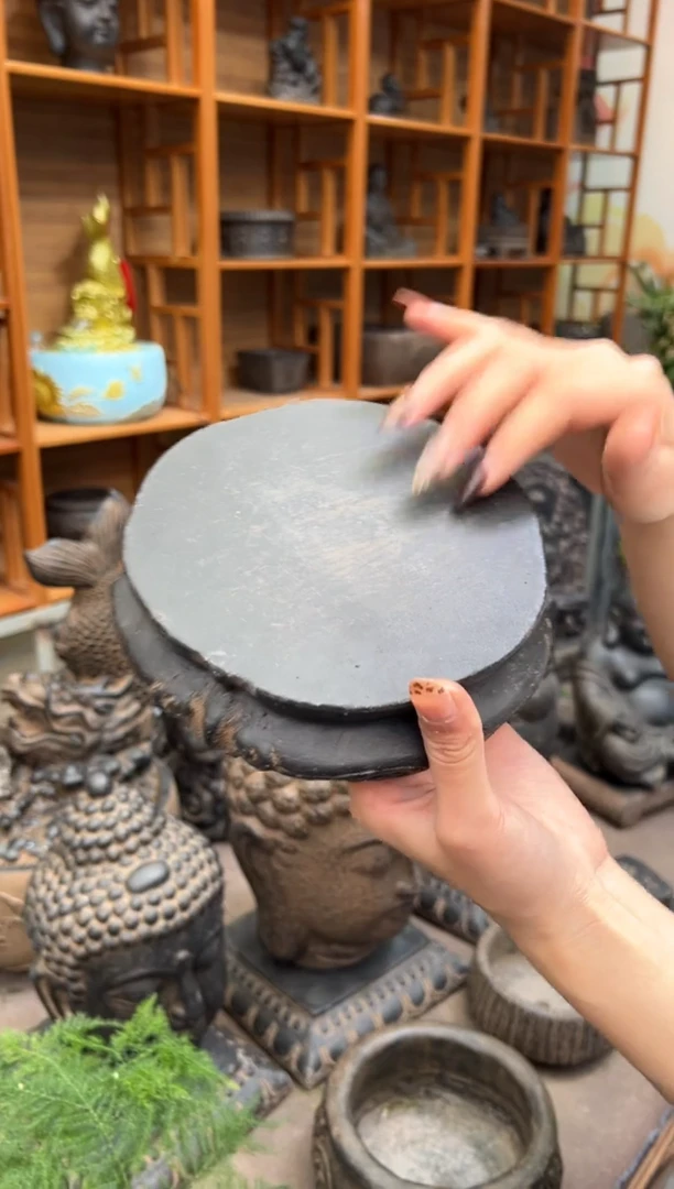 陶土【火山泥】金箍坛底座