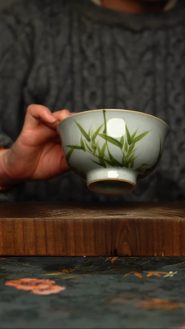 瓷片釉下彩手工手绘同款陶器