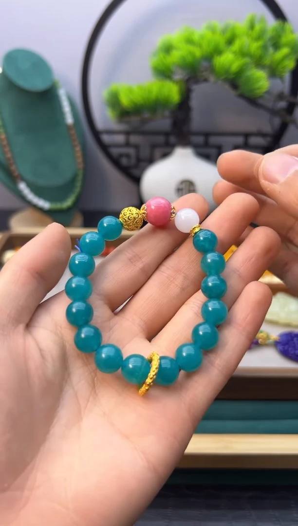 【闪购商品】天河石手链14K金镶嵌S132