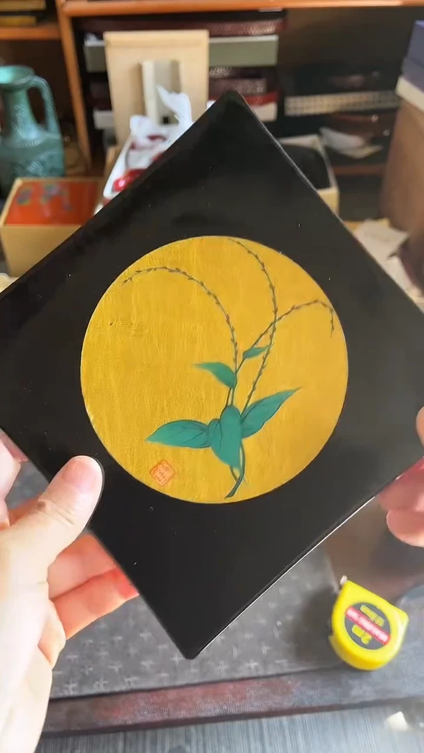 33.金箔壶承15*15公分