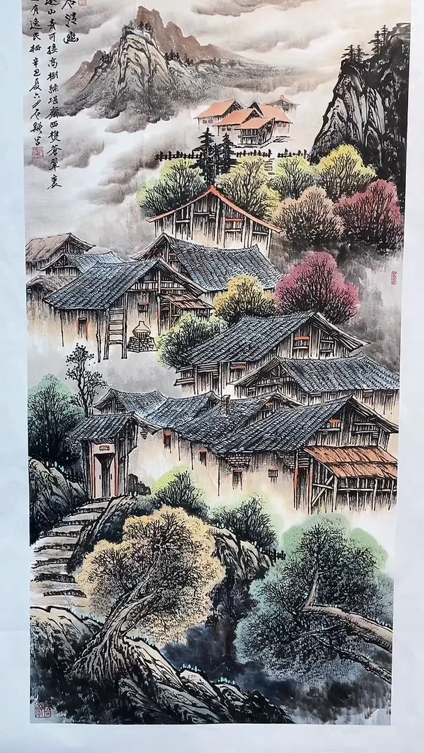 国画画都展厅明德老师国画作品28