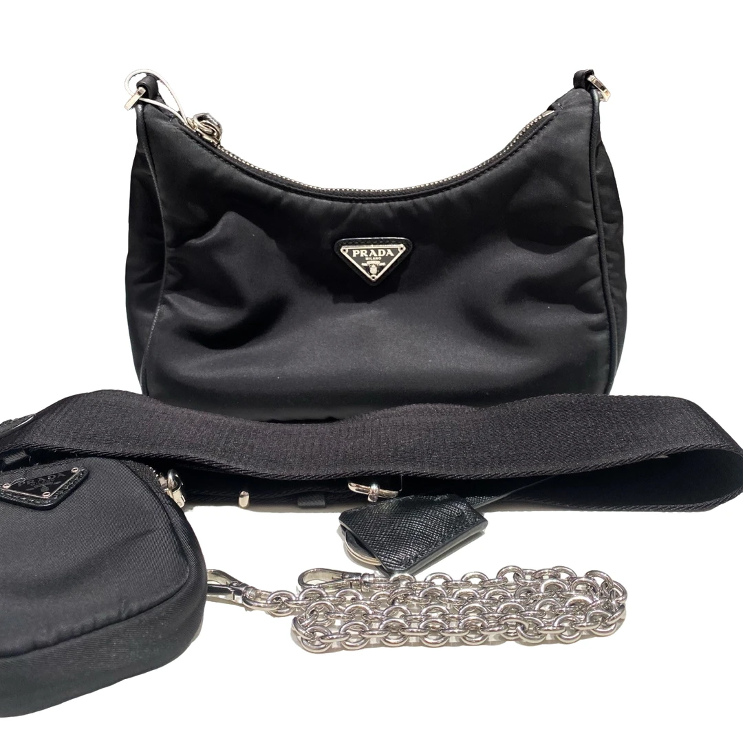 99新 Prada/普拉达 Prada普拉达三合一斜挎包（10009）