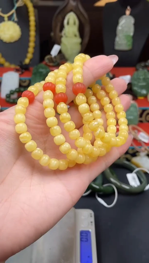 未镶嵌蜜蜡手串手串XH04 多样性发其一