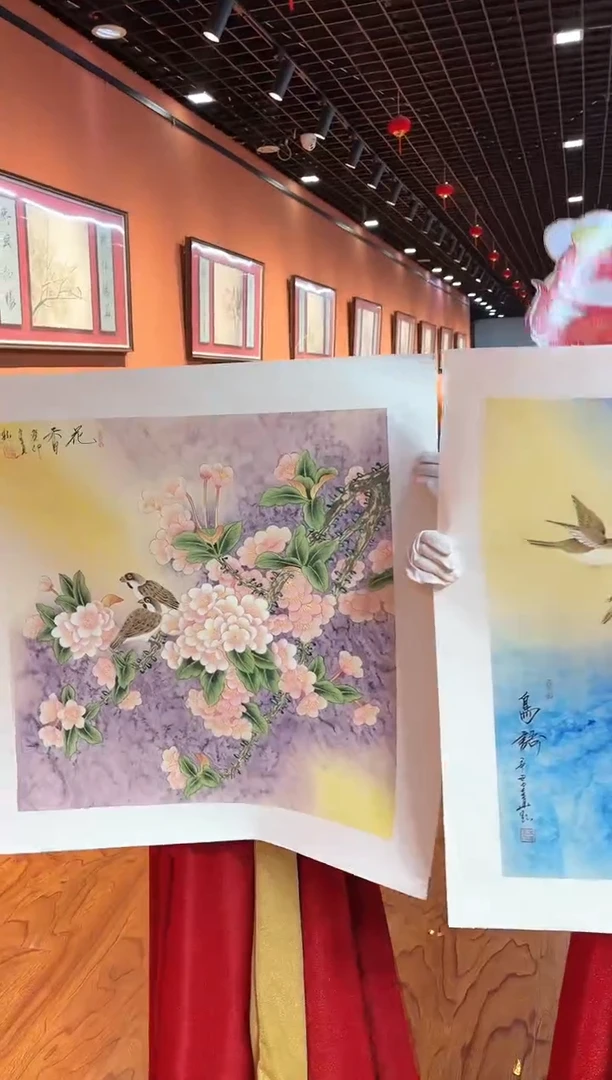 【闪购商品】国画周建真老师绘画作品12-16