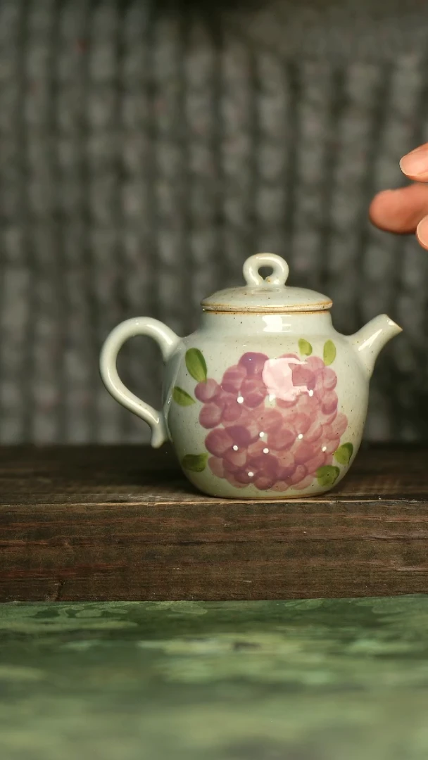 瓷器青诗集手工手绘瓷器