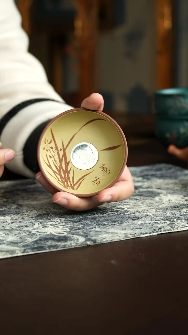 茶杯紫砂80号 茶漏 福利炸漏宜兴紫砂原矿作品