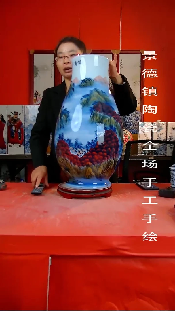 摆件景德镇陶瓷 全场手工手绘