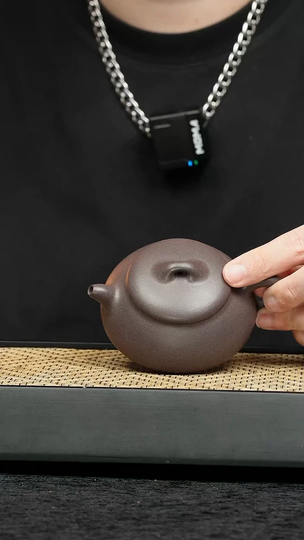 茶壶紫砂五堂 矮石瓢—光