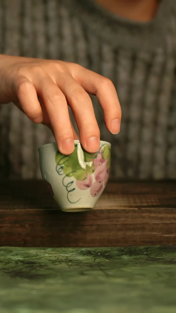 釉下彩手工手绘瓷器青诗集手工手绘瓷器